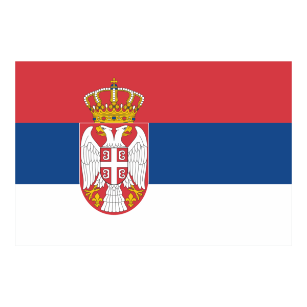 Serbian Flag Logo PNG Vector
