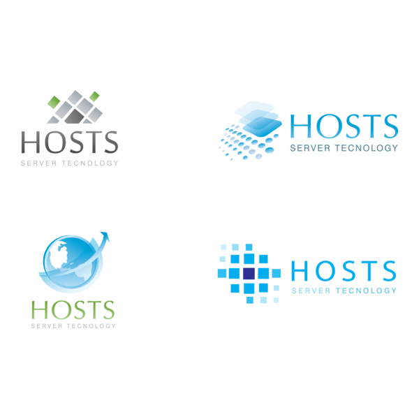 SERVER AND HOSTING Logo PNG Vector
