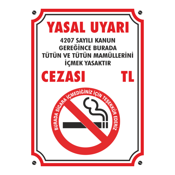 Sigara yasağı levhası Logo PNG Vector