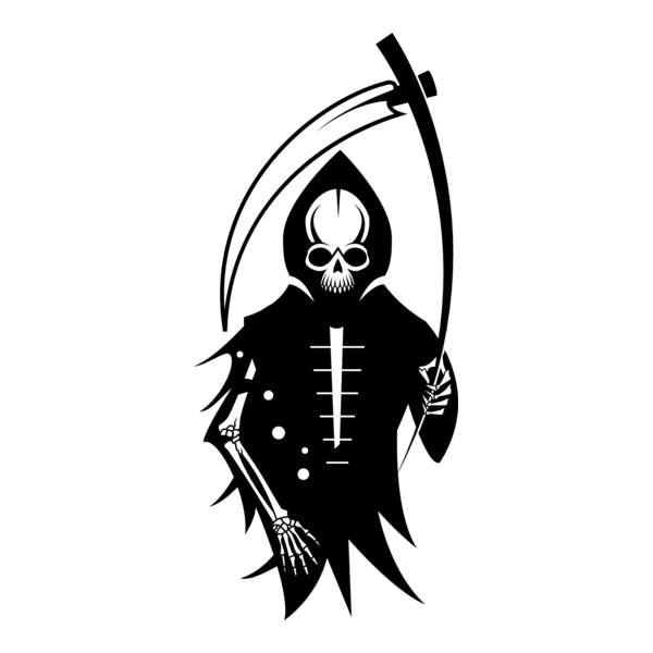 SKELETON WITH SCYTHE Logo PNG Vector