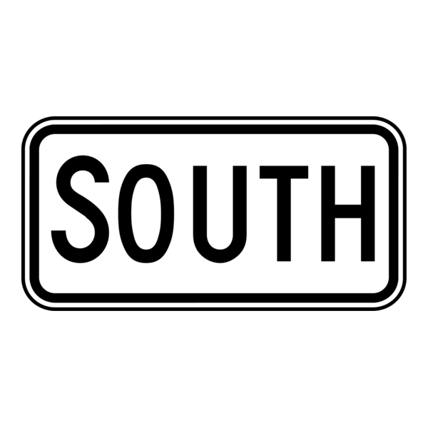 SOUTH TRAFFIC SIGN Logo PNG Vector
