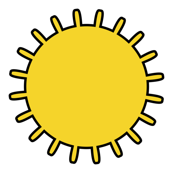 SUNNY WEATHER SYMBOL Logo PNG Vector