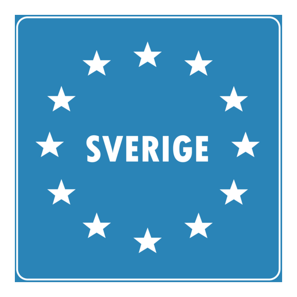 SWEDEN ENTRANCE ROAD SIGN Logo PNG Vector