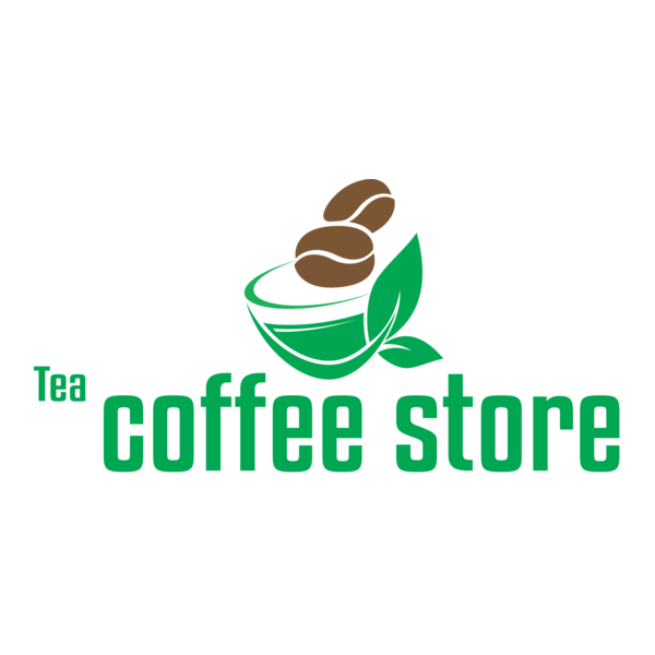 Tea Coffee Store Logo PNG Vector