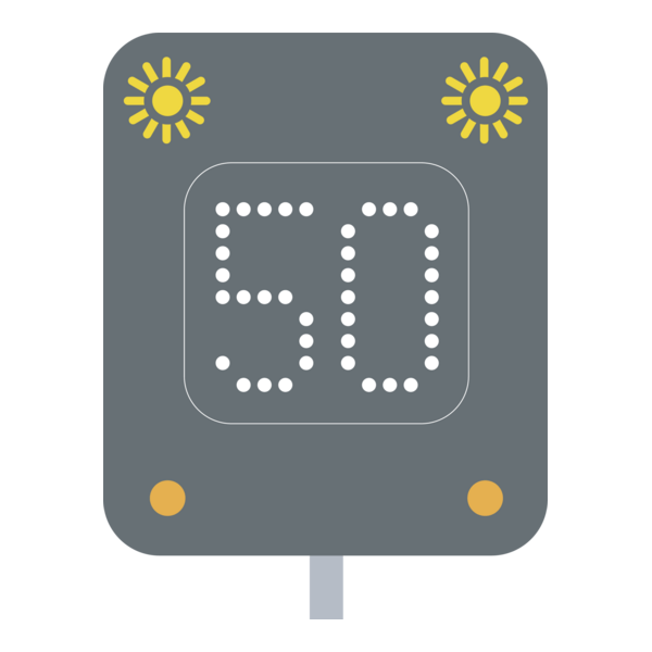 TEMPORARY SPEED HIGHWAY SIGN Logo PNG Vector