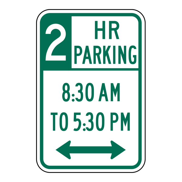 TWO HOUR PARKING SIGN Logo PNG Vector