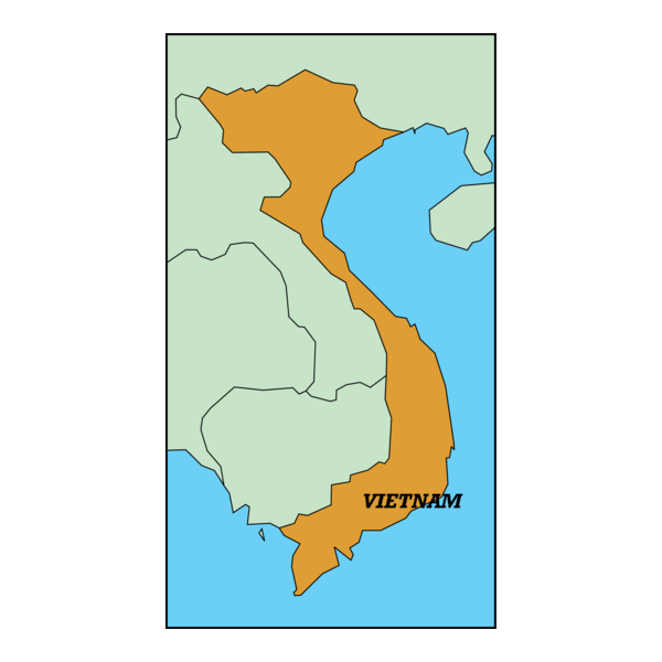 VIETNAM MAP Logo PNG Vector