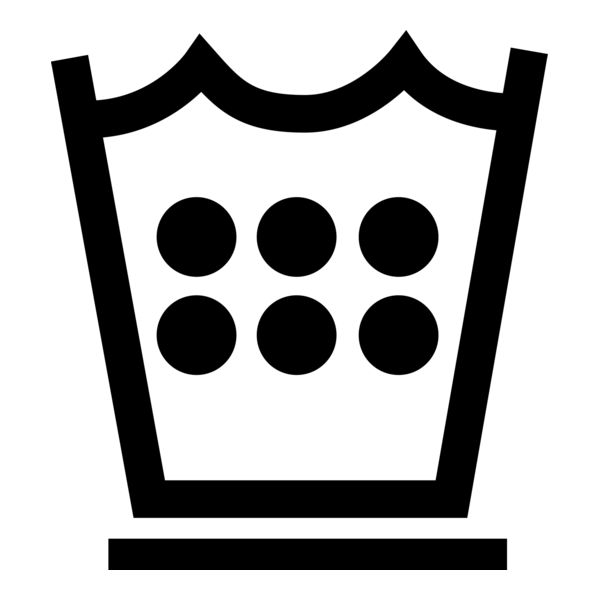 WATER UNDER 60 DEGREES WASH SYMBOL Logo PNG Vector