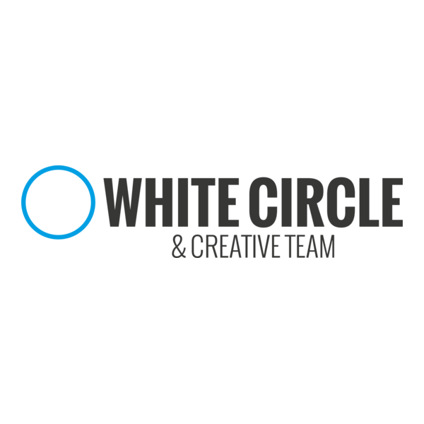 White CIrcle & Creative Team Logo PNG Vector