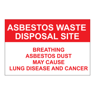 ASBESTOS DUST WARNING SIGN Logo PNG Vector