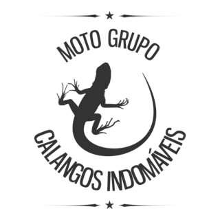 Calangos Indomáveis Moto Grupo Logo PNG Vector