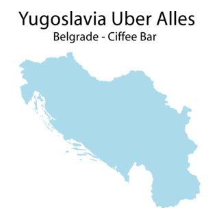 Coffee Bar Yugoslavia Uber Alles Belgrade Logo PNG Vector