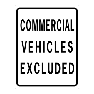 COMMERICAL VEHICLES EXCLUDED Logo PNG Vector