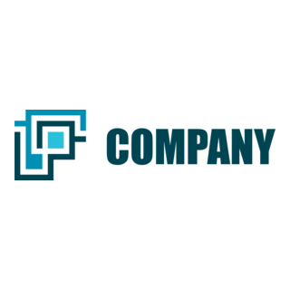 Company Blocky F Logo PNG Vector