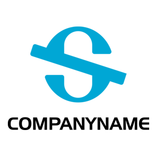 Company Blue S Logo PNG Vector