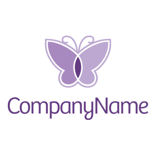 Company Butterfly Logo PNG Vector