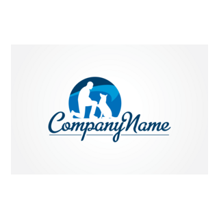Company Dog Obedience Training Logo PNG Vector
