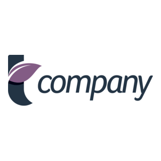 Company Letter T Leaf Logo PNG Vector