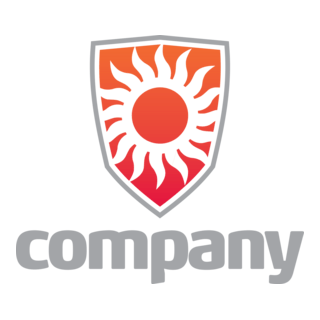 Company Sun Shield Logo PNG Vector