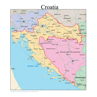 CROATIA DETAILED MAP Logo PNG Vector