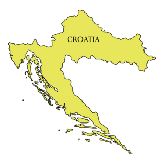 CROATIA MAP Logo PNG Vector