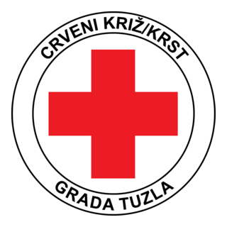 Crveni križ grada Tuzla Logo PNG Vector