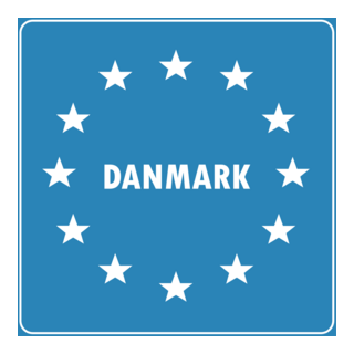 DENMARK EU ENTRY ROAD SIGN Logo PNG Vector
