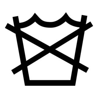 DO NOT WASH SYMBOL Logo PNG Vector