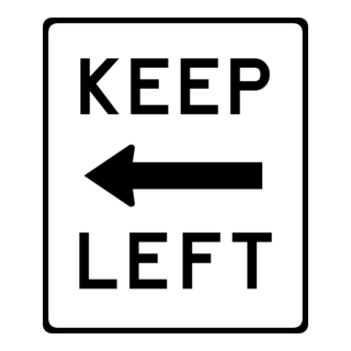 EEP LEFT ROAD SIGN Logo PNG Vector