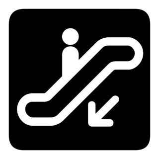 ESCALATOR DOWN SYMBOL Logo PNG Vector