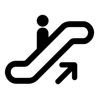 ESCALATOR UP SIGN Logo PNG Vector