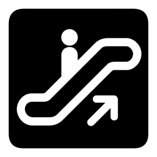 ESCALATOR UP SYMBOL Logo PNG Vector