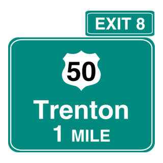 EXIT INTERSTATE ROAD SIGN Logo PNG Vector