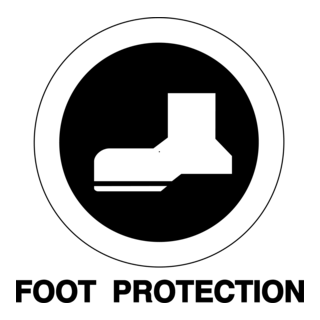FOOT PROTECTION SIGN Logo PNG Vector