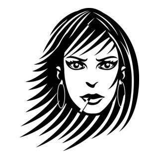 GIRL PORTRAIT Logo PNG Vector