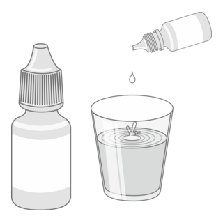 Gotero y vaso Logo PNG Vector