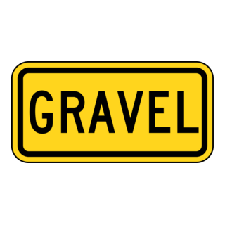 GRAVEL TRAFFIC SIGN Logo PNG Vector
