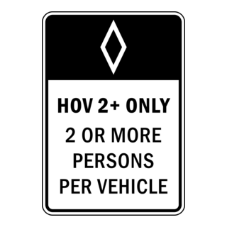 HOV 2+ Logo PNG Vector