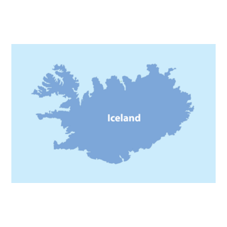 ICELAND MAP Logo PNG Vector