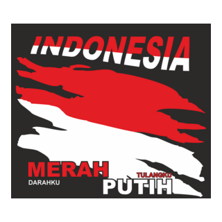 INDONESIA merah darahku putih tulangku Logo PNG Vector