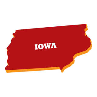 IOWA 3D MAP Logo PNG Vector