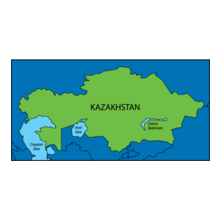 KAZAKHSTAN MAP Logo PNG Vector