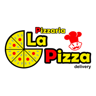 La Pizza Logo PNG Vector