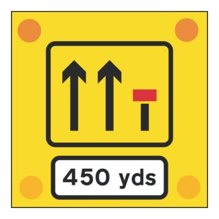 LANE CLOSED SIGN Logo PNG Vector