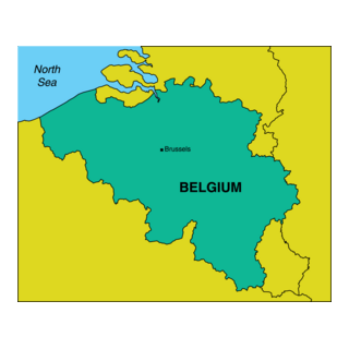 MAP OF BELGIUM Logo PNG Vector