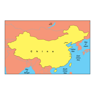 MAP OF CHINA Logo PNG Vector