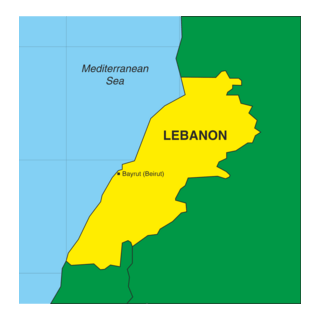 MAP OF LEBANON Logo PNG Vector