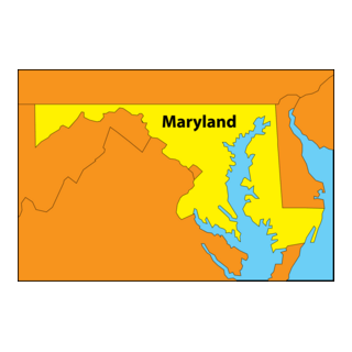 MAP OF MARYLAND Logo PNG Vector