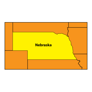 MAP OF NEBRASKA Logo PNG Vector