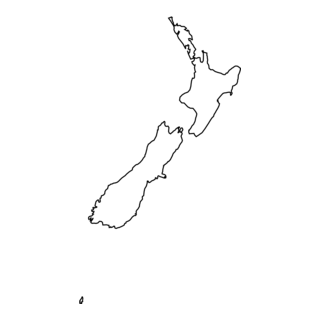 MAP OF NEW ZEALAND Logo PNG Vector